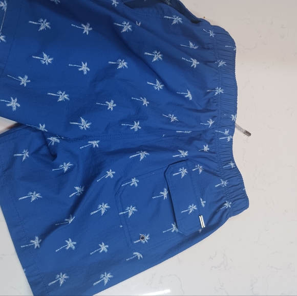 Columbia swim shorts, men's size L Nylon blue type Vintage Second Hand